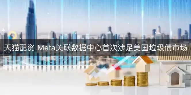天猫配资 Meta关联数据中心首次涉足美国垃圾债市场